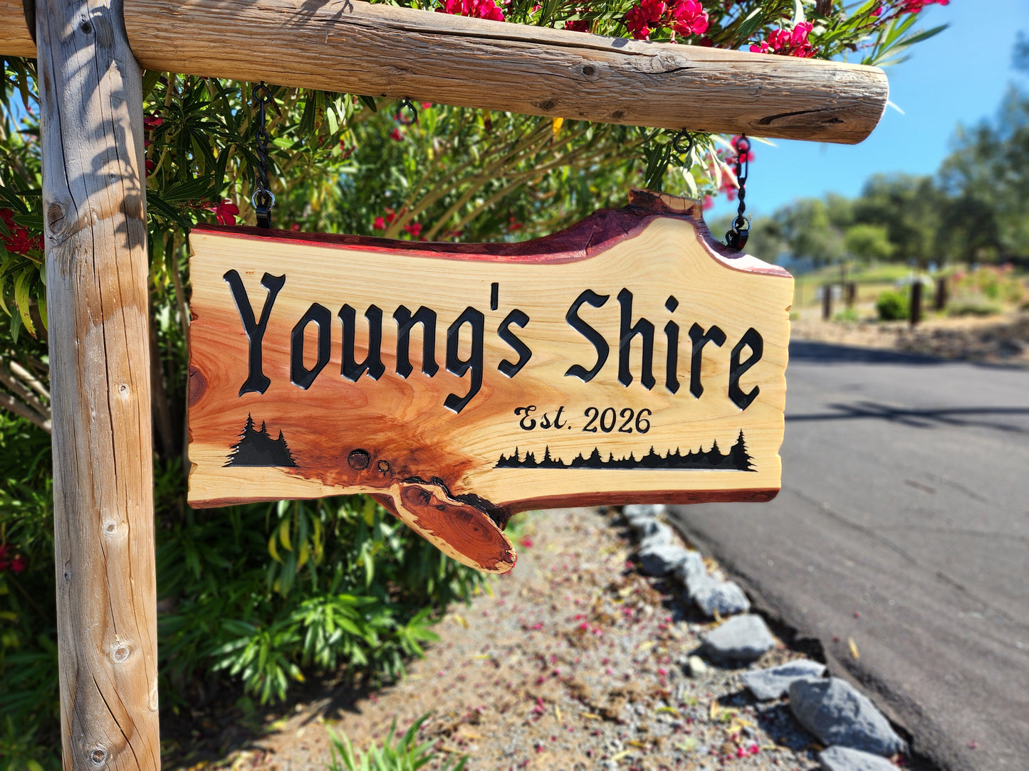 Personalizable Live Edge Sign