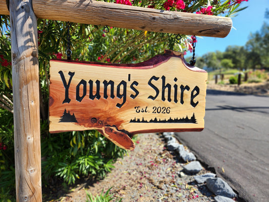 Personalizable Live Edge Sign