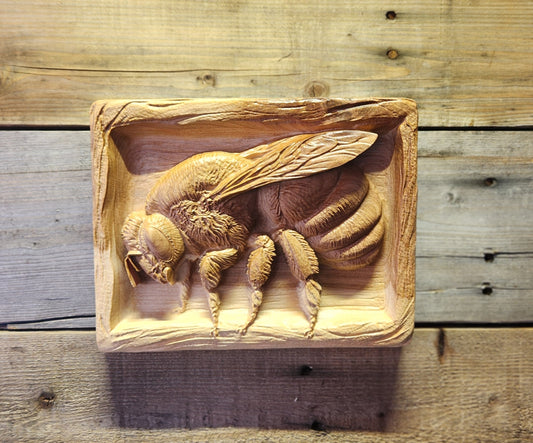 Bumblebee Deep Carve on Hardwood Birch