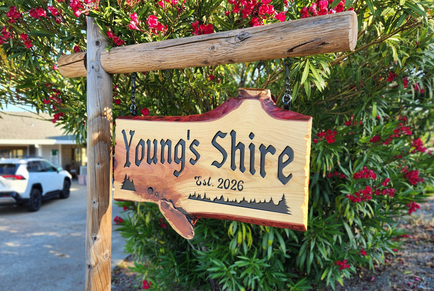 Personalizable Live Edge Sign